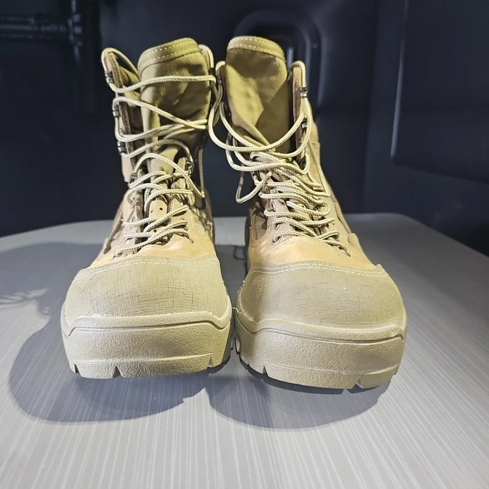 BELLEVILLE HKR/990‎ Size 6.0W Military Boots Tan Vibram Sole Excellent PreOwned